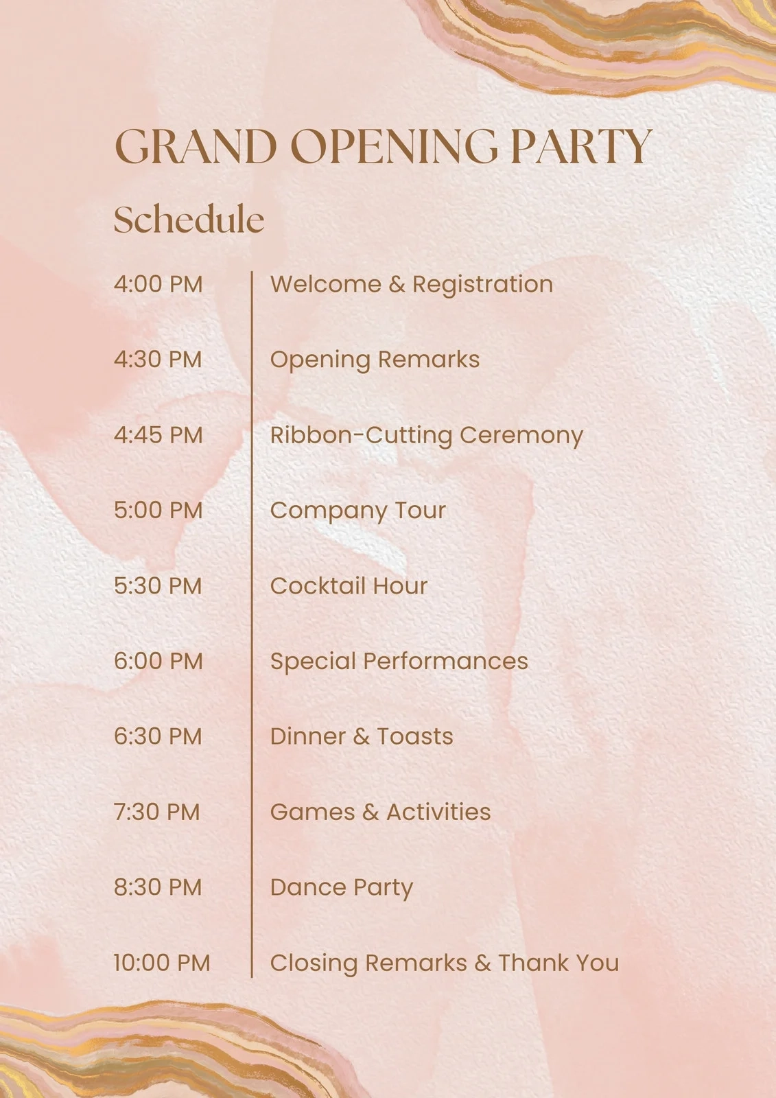Free Editable And Printable Event Program Templates Canva