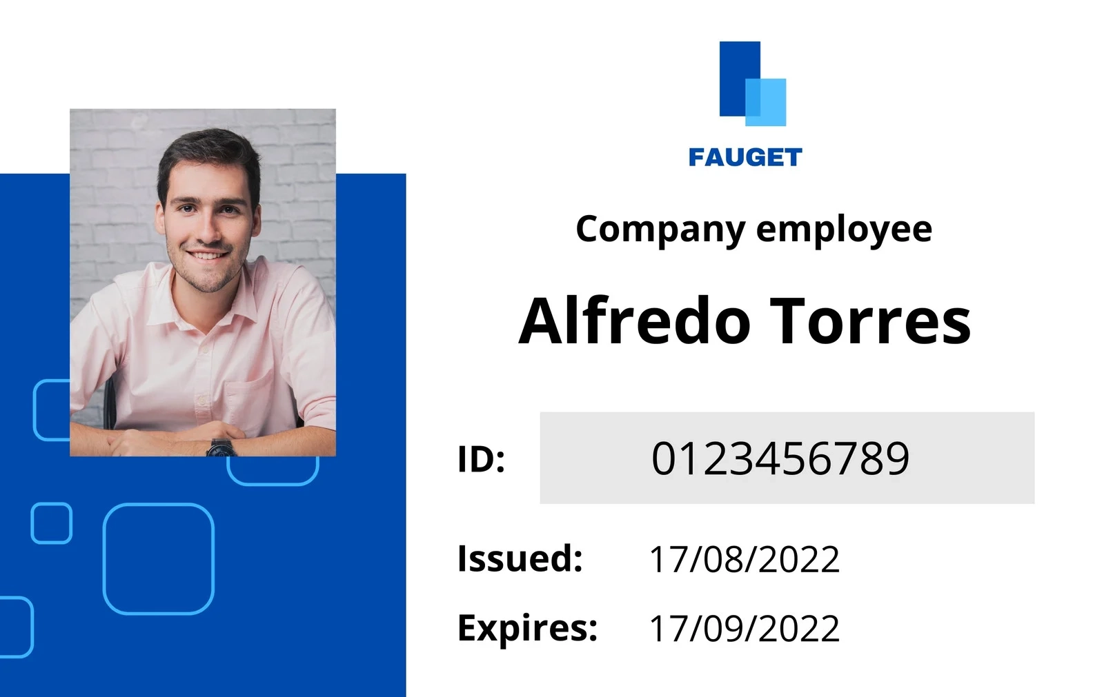 Printable Id Badge Template