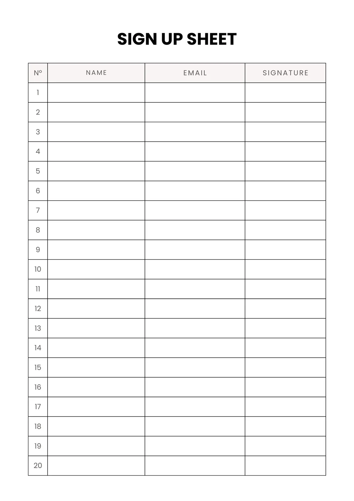 Free Printable Registration Form Template Word