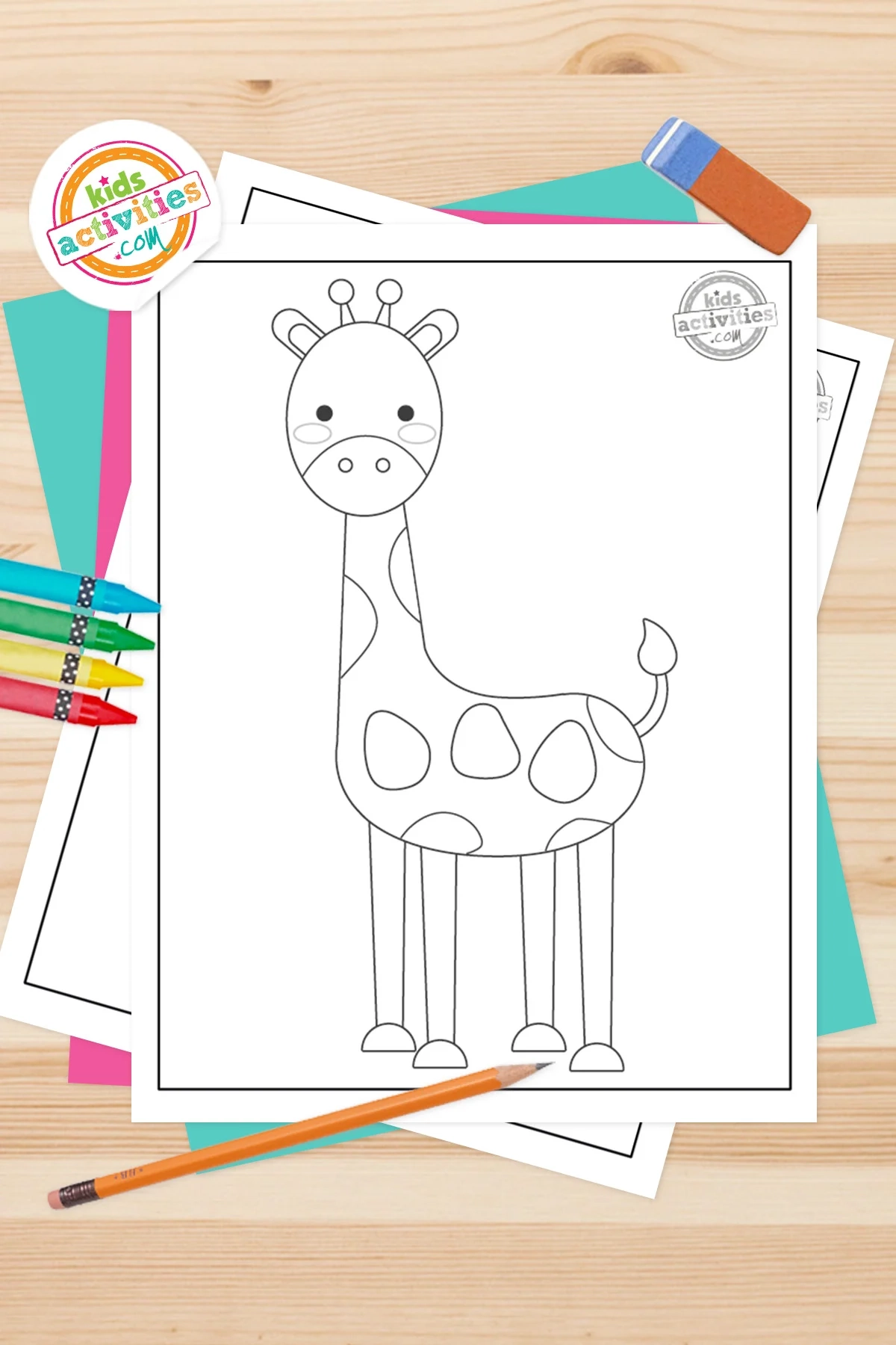 Printable Giraffe Craft Template