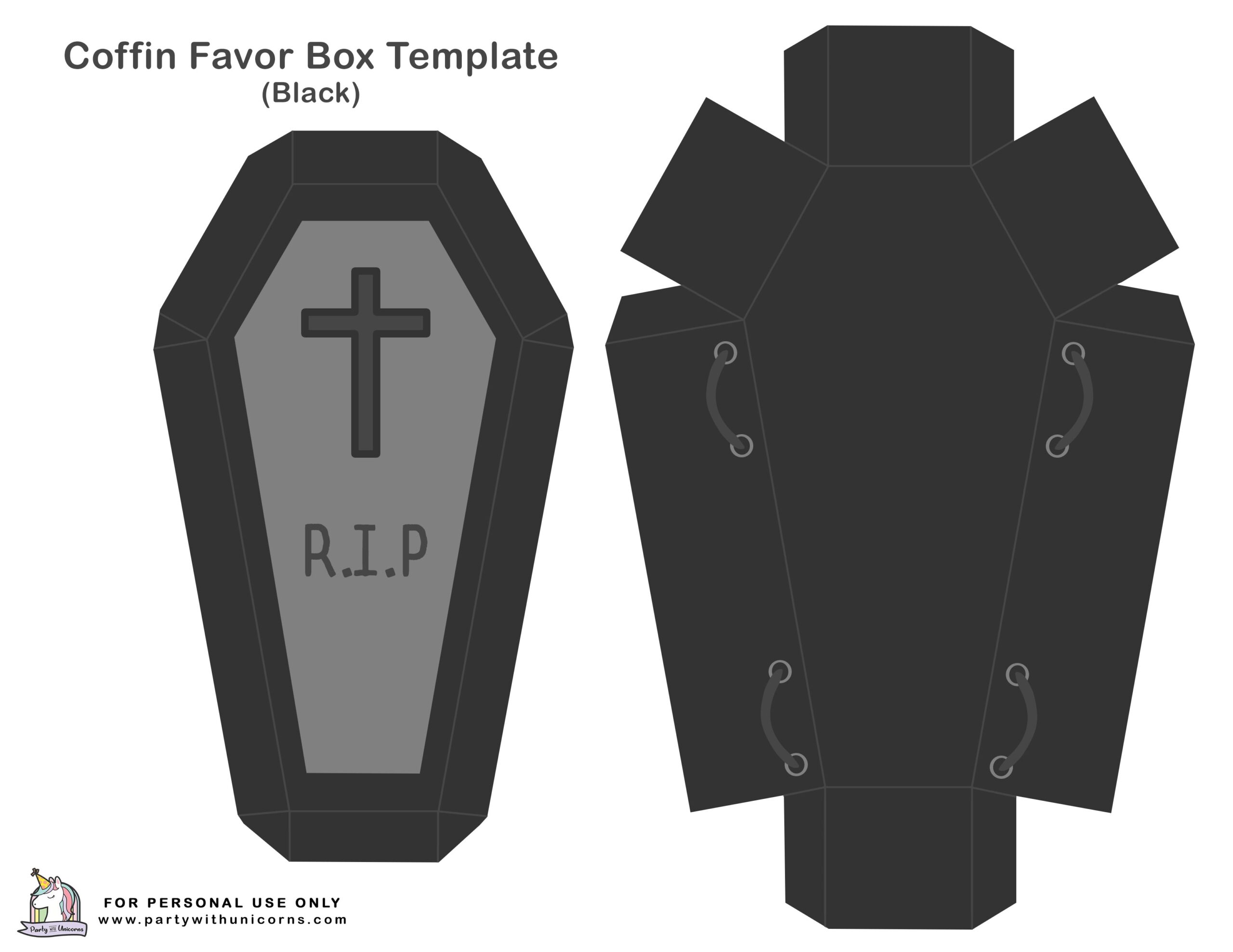 Coffin Template Printable