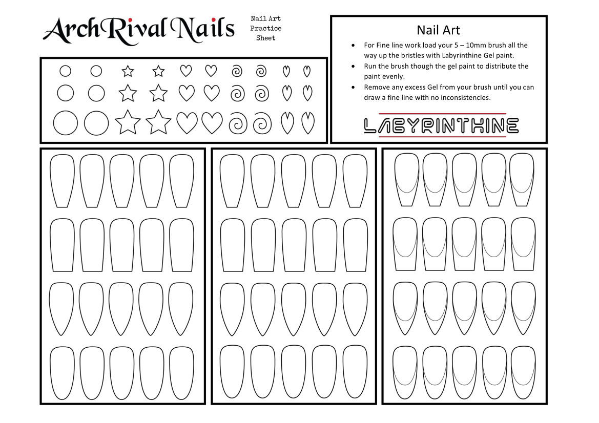 Free Printable Nail Art Templates