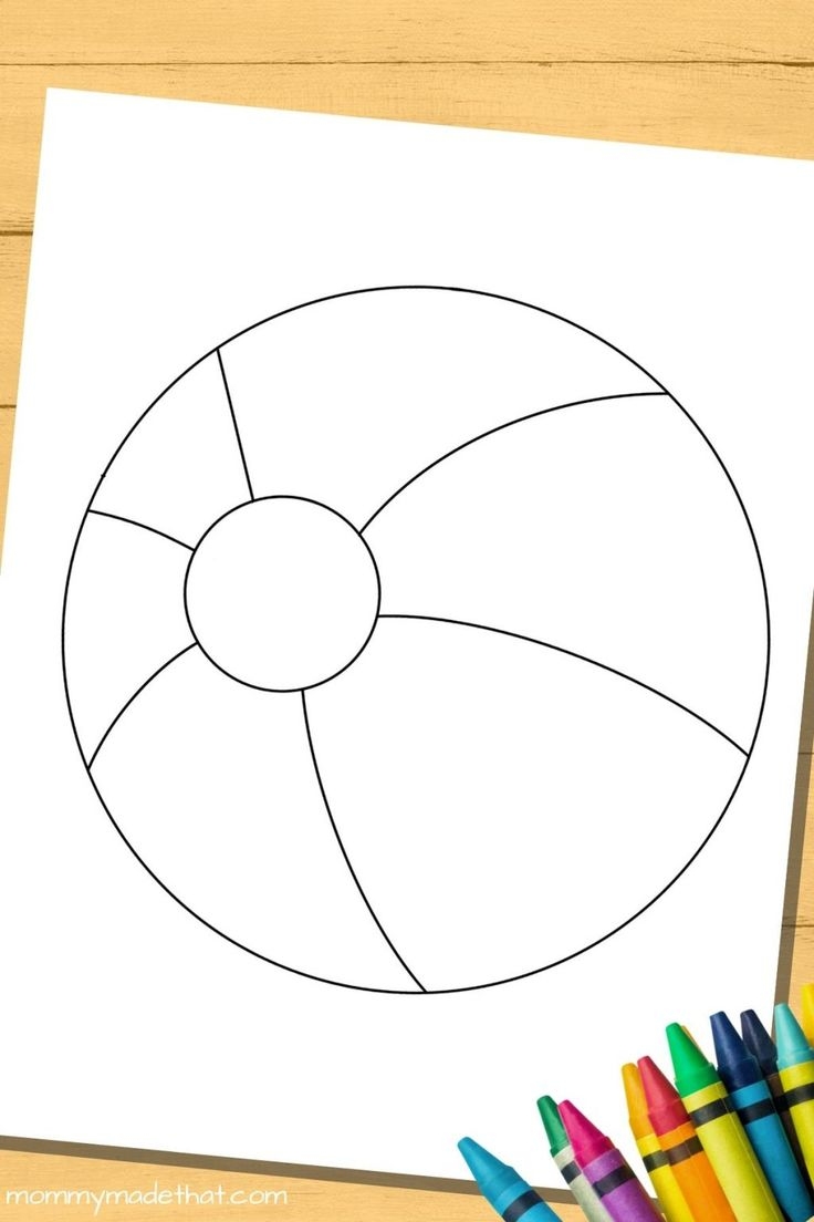 Beach Ball Template Printable