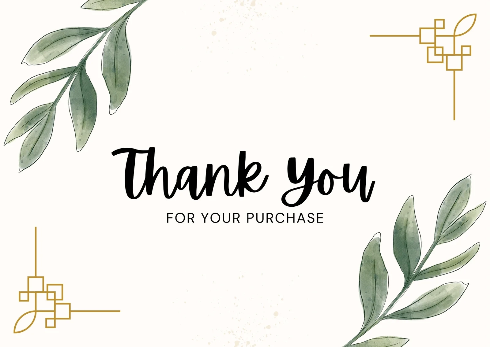 Free Printable Business Thank You Postcard Templates Canva