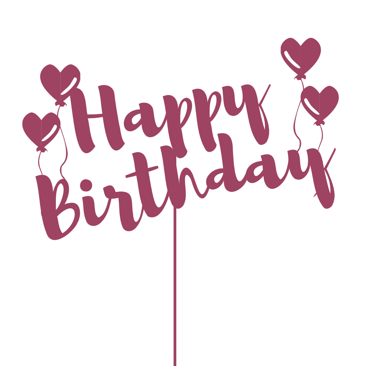 Free Printable Template Happy Birthday Cake Topper