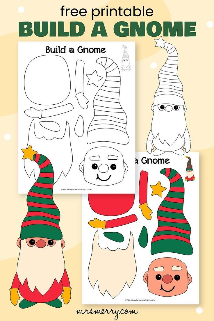 Gnome Template Printable