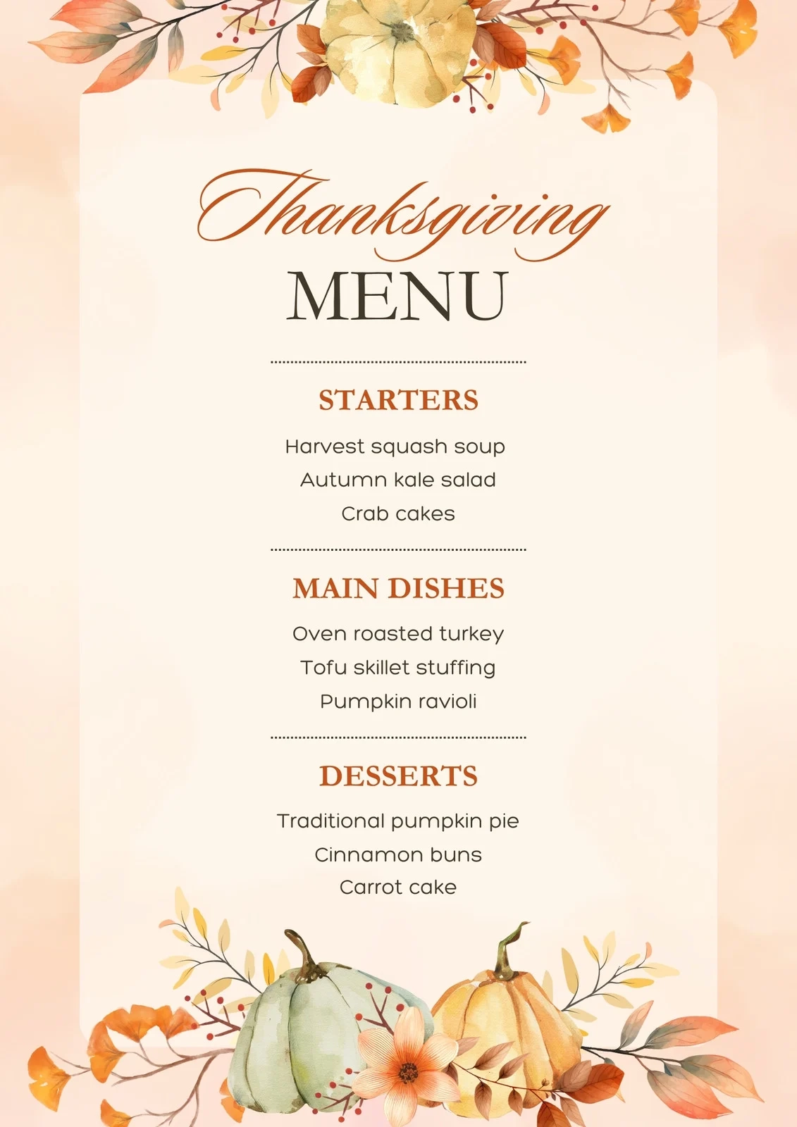 Free Printable Templates For Thanksgiving