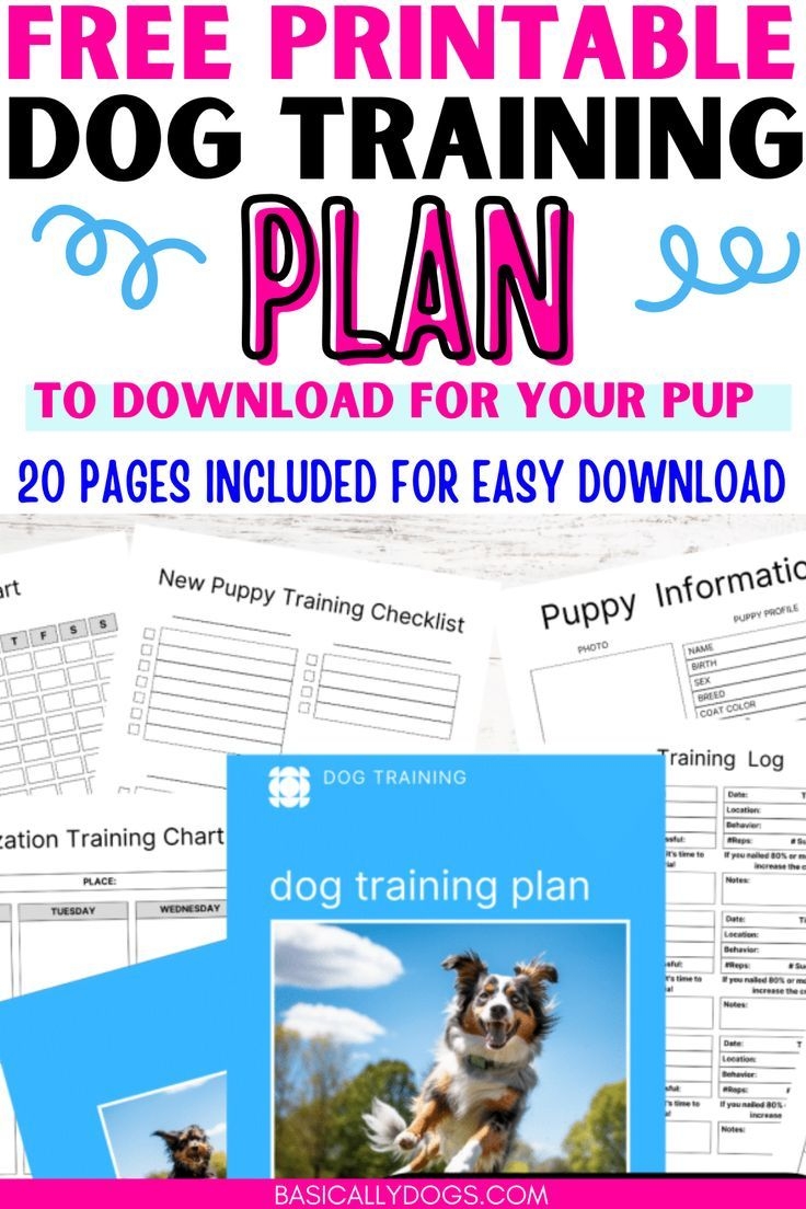 Printable Dog Training Plan Template