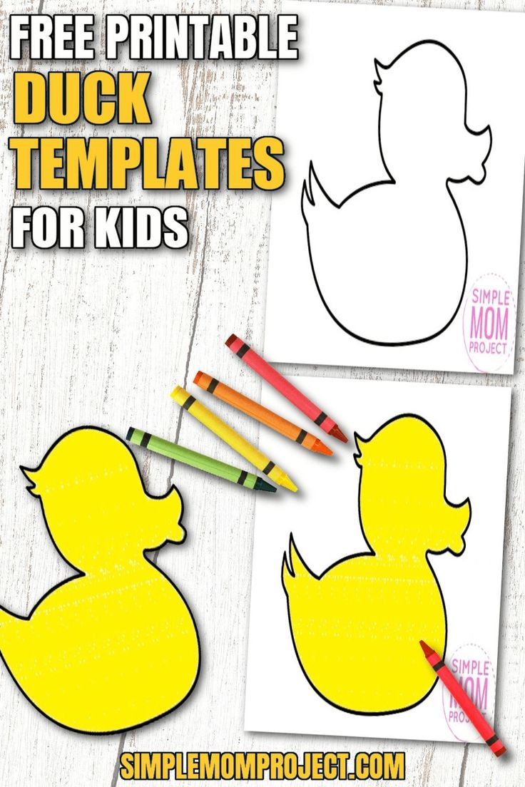 Free Printable Rubber Duck Template