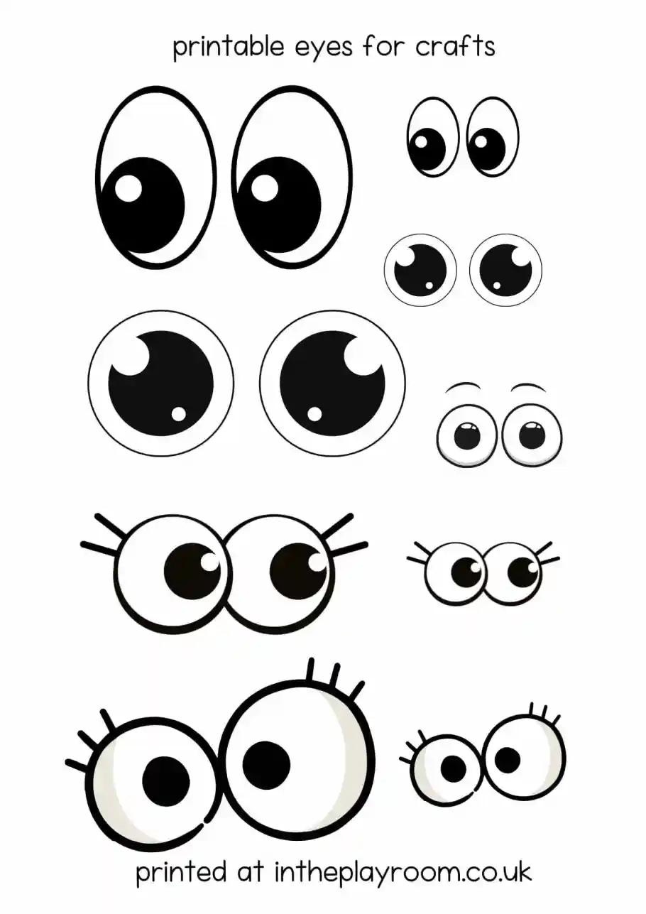 Free Printable Eyes Template