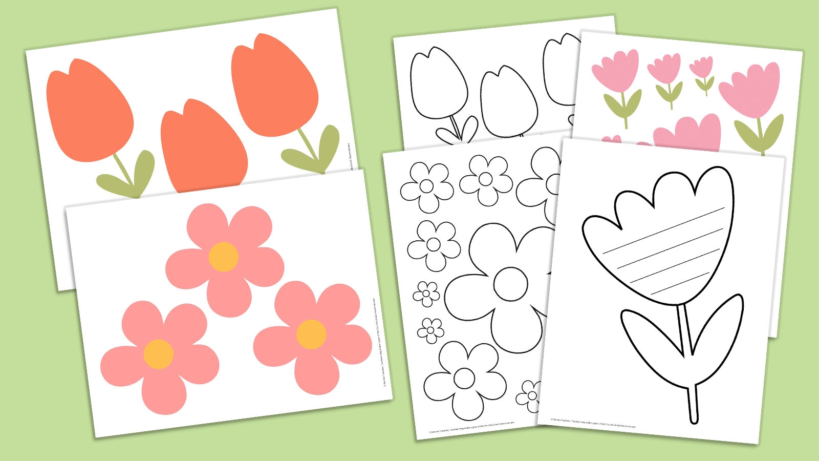 Spring Flower Template Printable