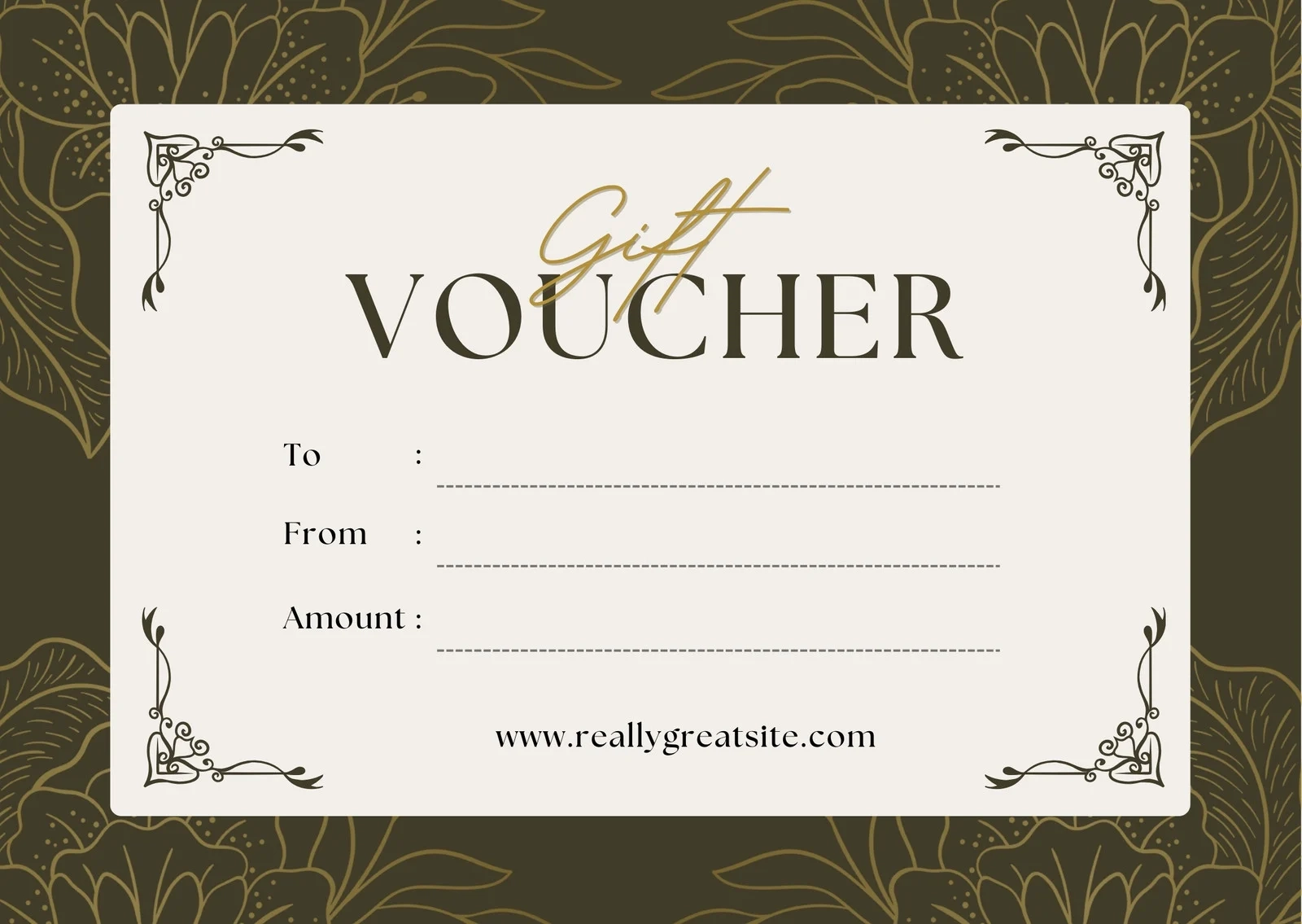 Printable Voucher Template Word