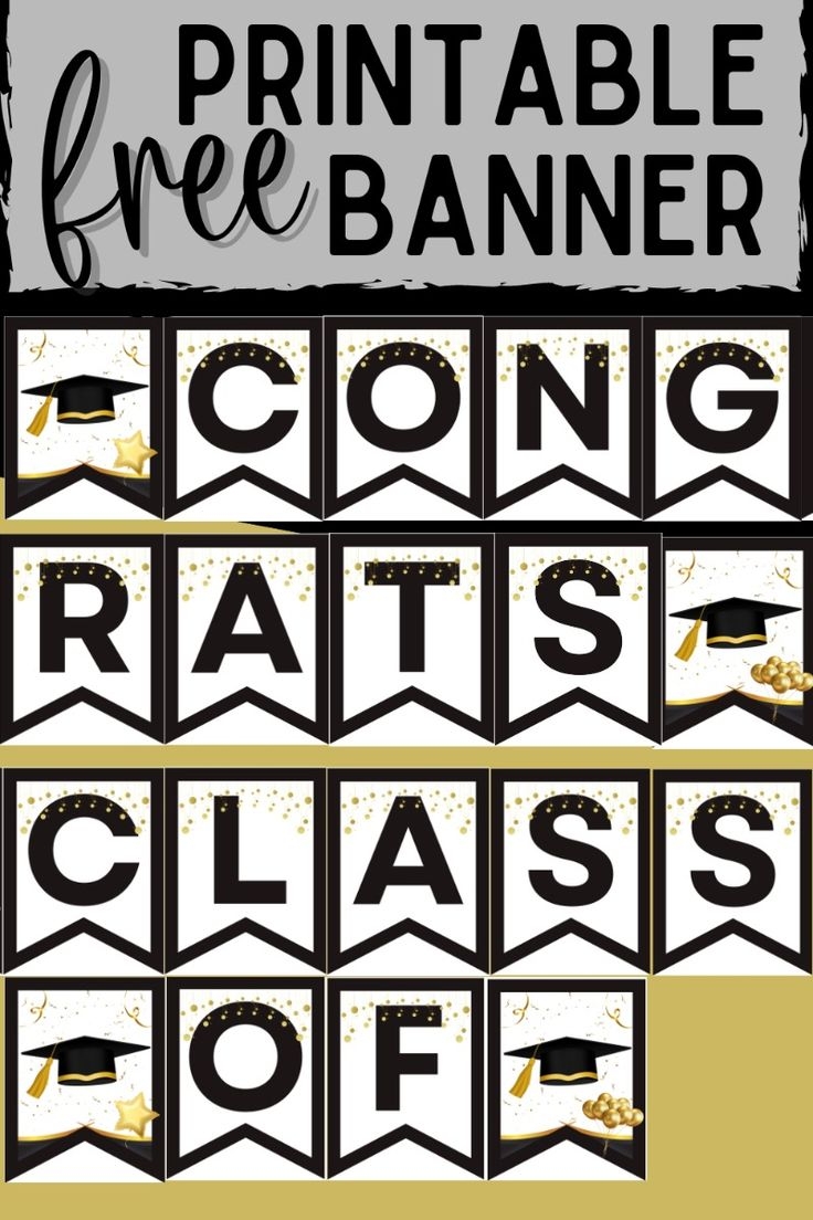 Free Printable Graduation Banner