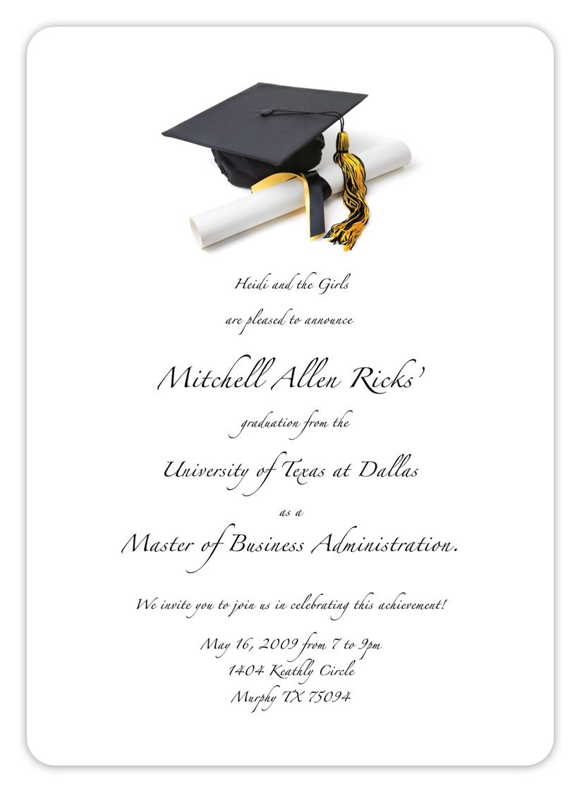 Free Printable Graduation Announcement Templates