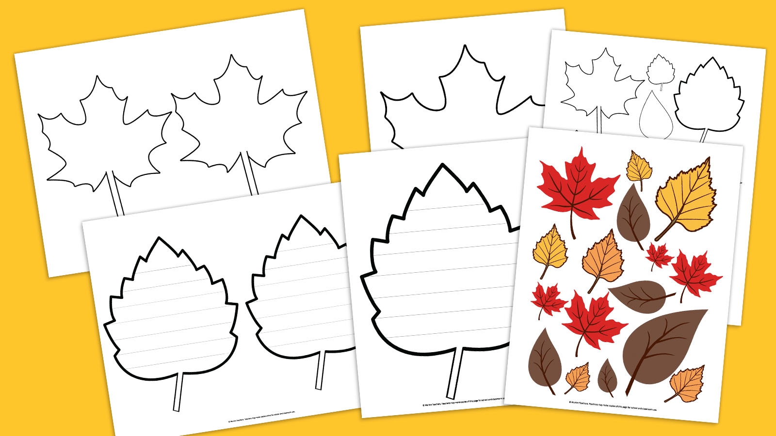 Leaves Template Free Printable