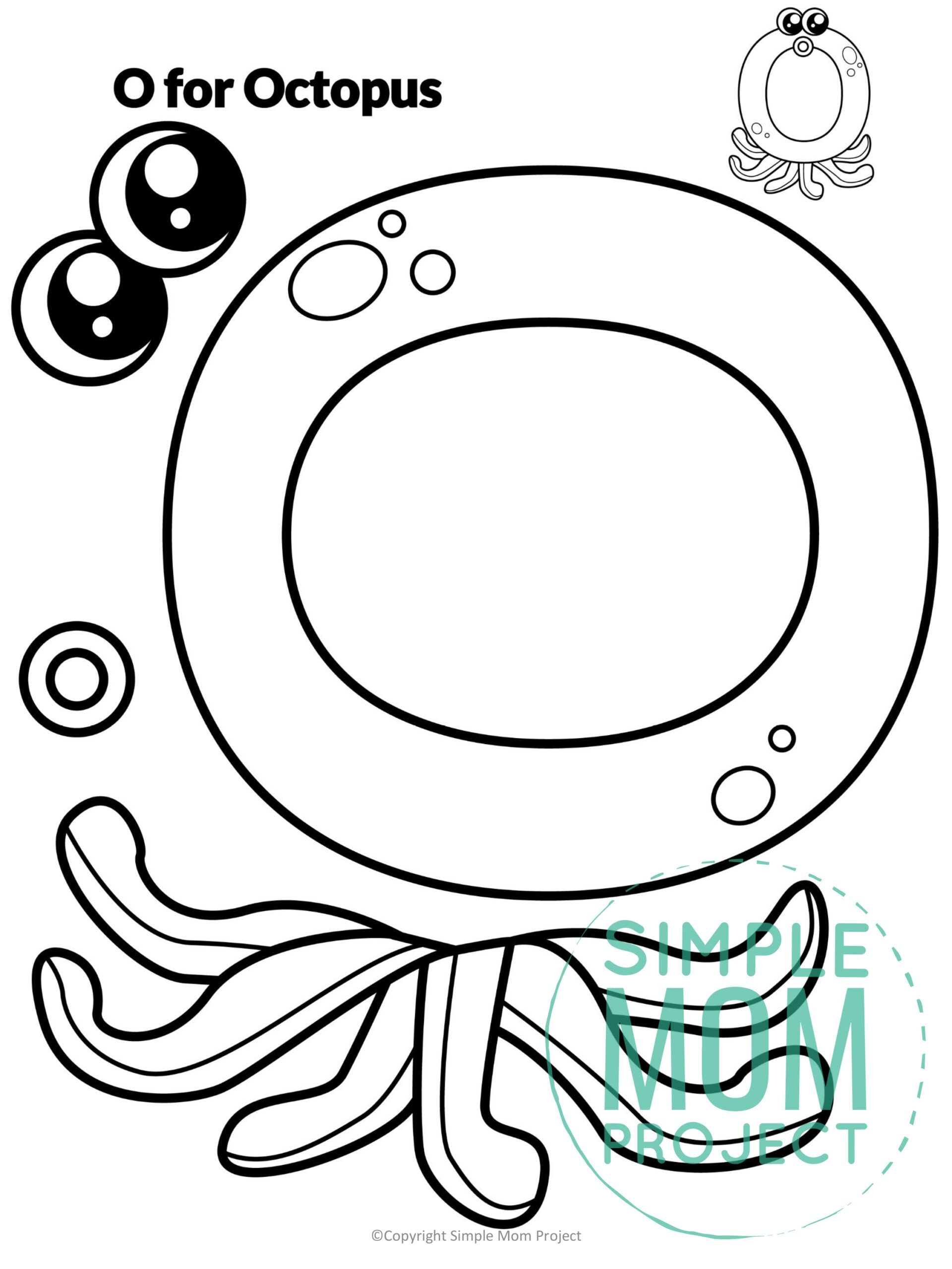 Letter O Template Printable