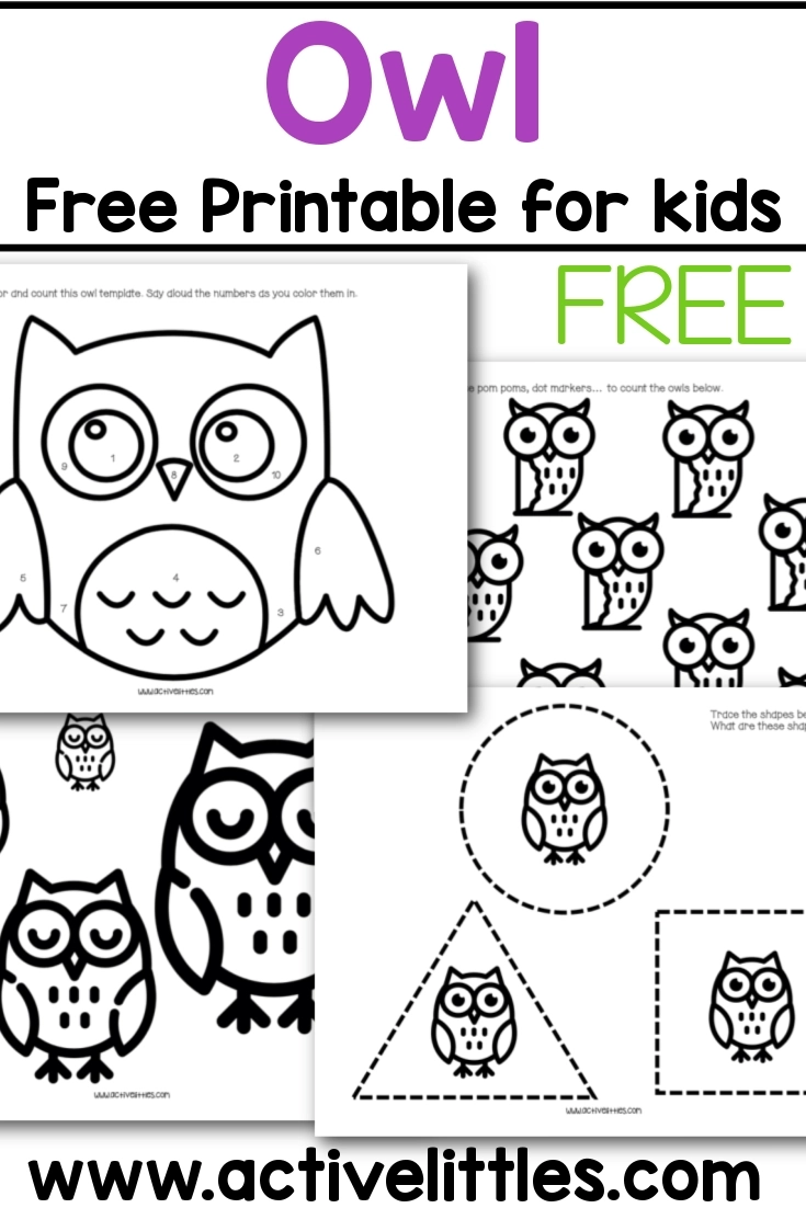 Free Printable Owl Template Active Littles