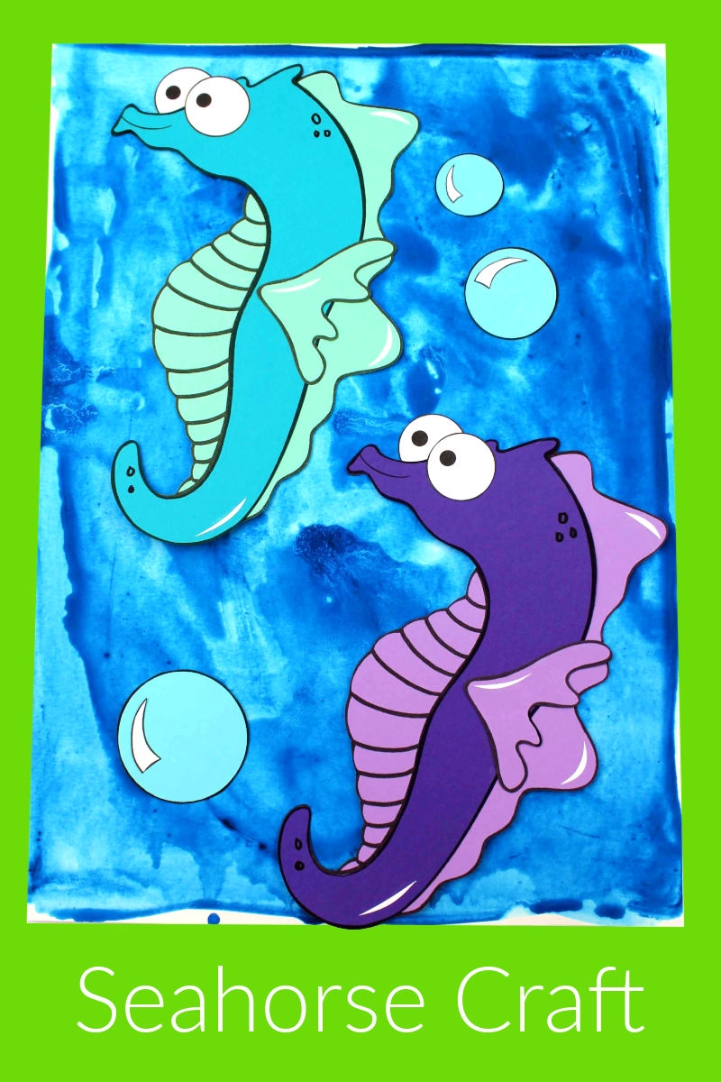 Free Printable Seahorse Template