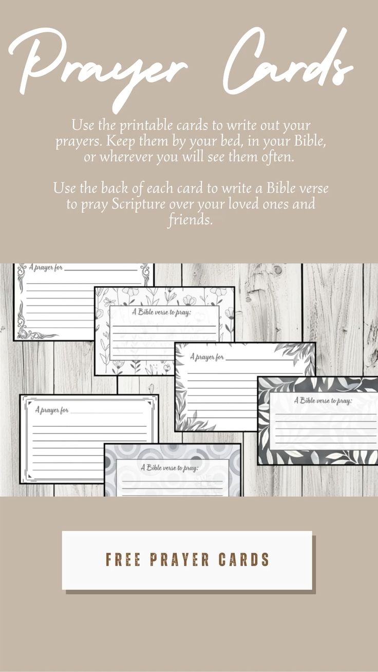 Free Printable Prayer Cards