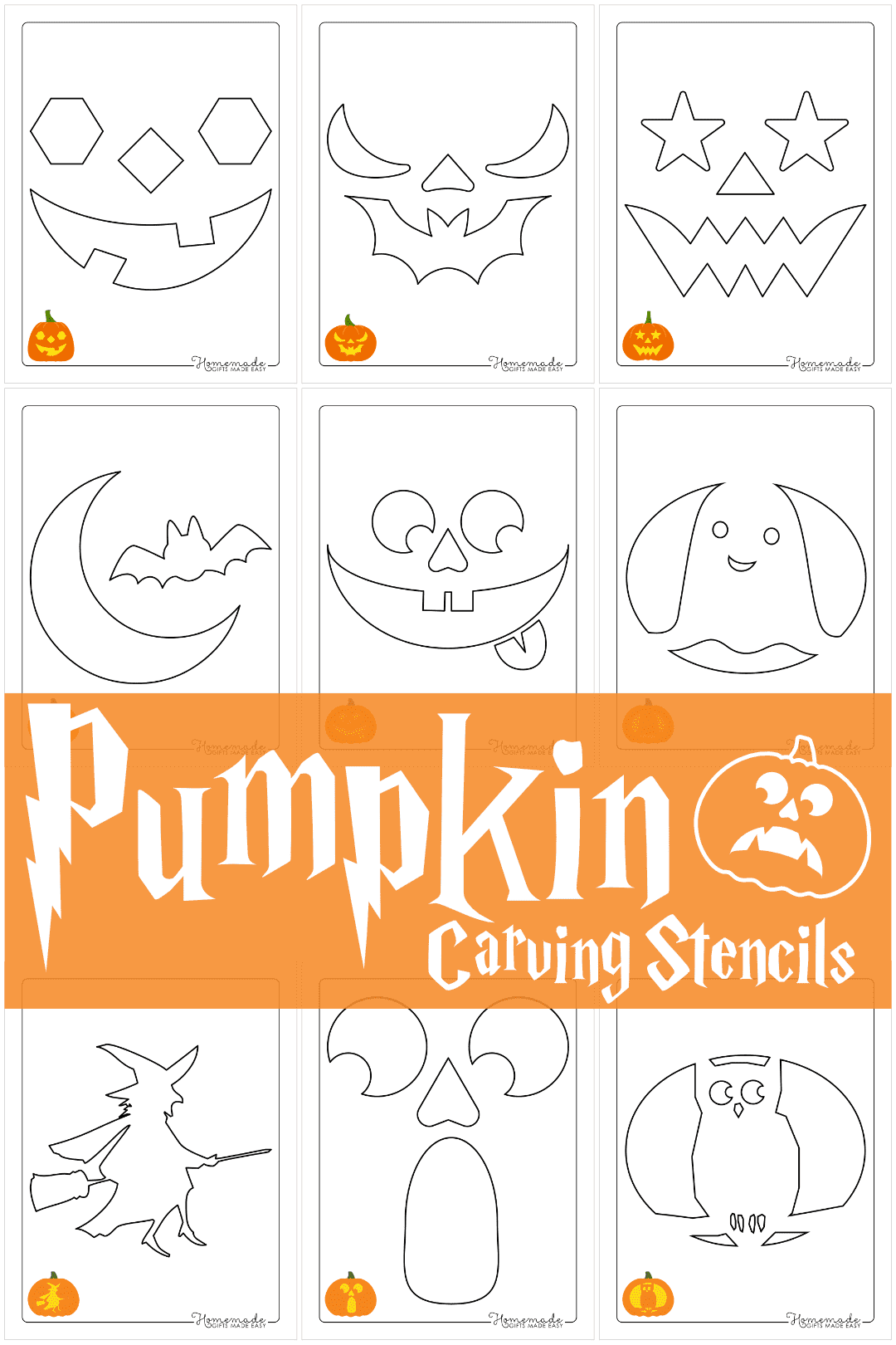Halloween Pumpkin Carving Templates Printable