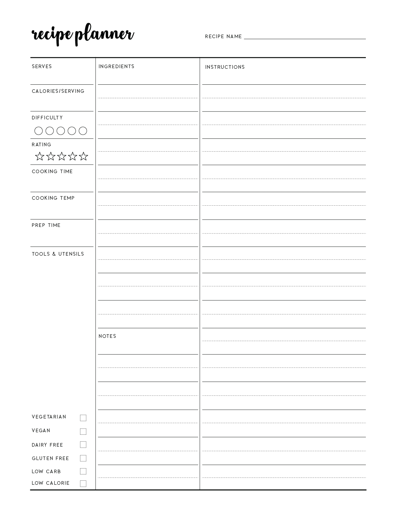 Printable Free Templates