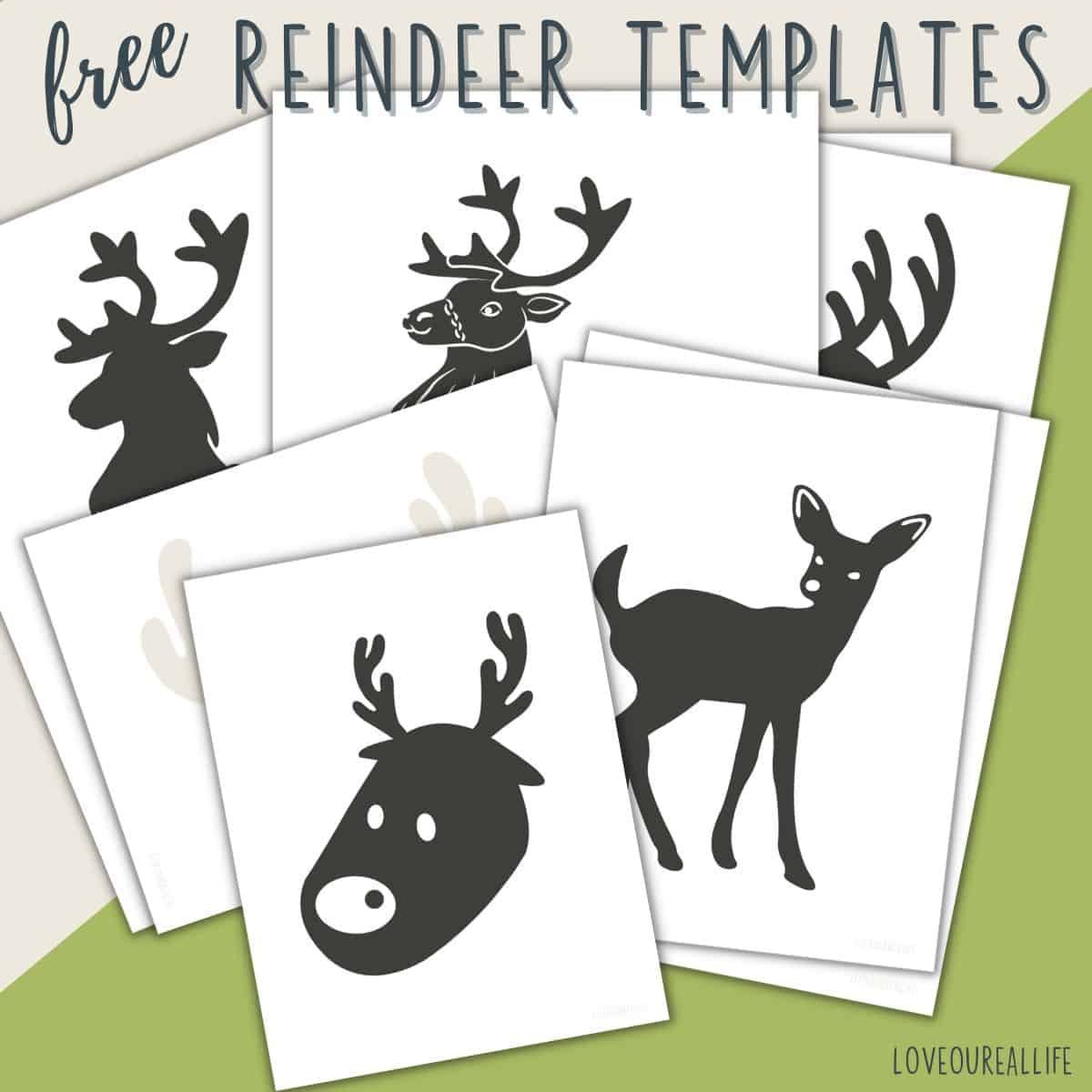 Free Reindeer Template Printables