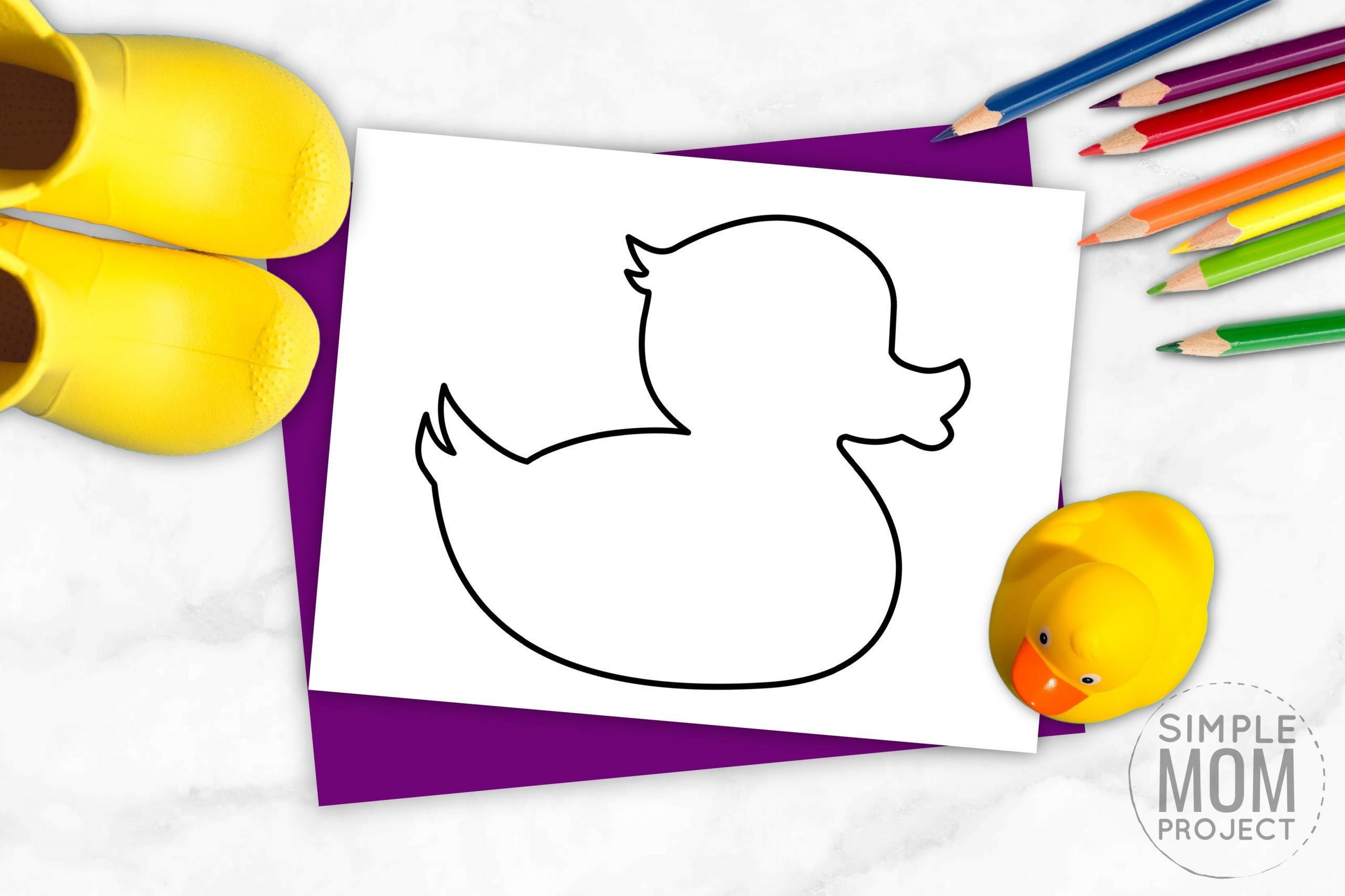 Free Printable Rubber Duck Template Simple Mom Project
