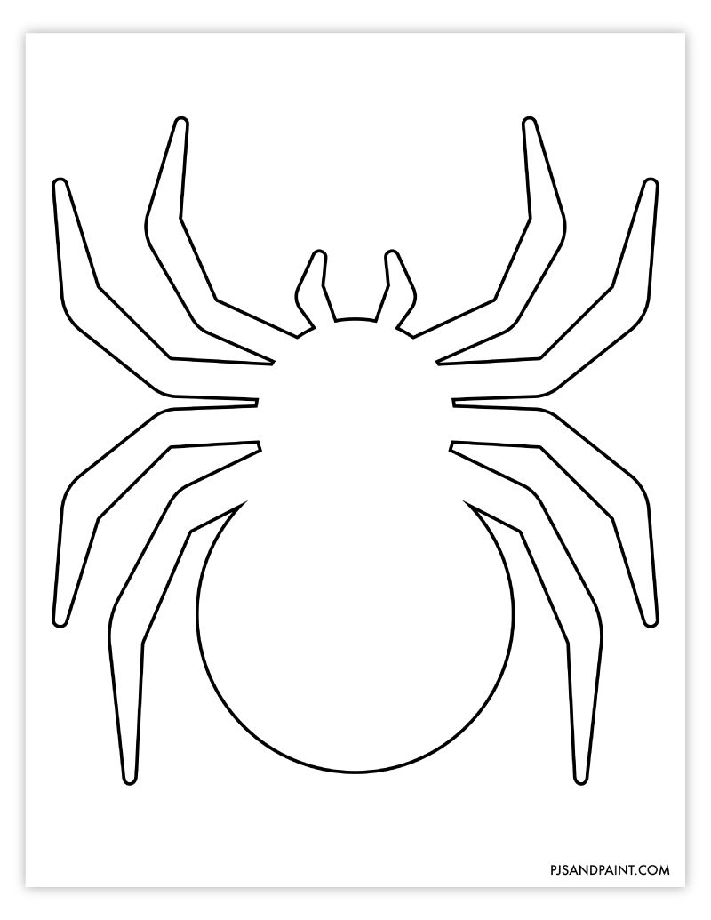 Free Printable Spider Template Pjs And Paint