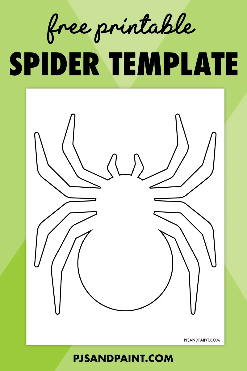 Free Printable Spider Template Pjs And Paint