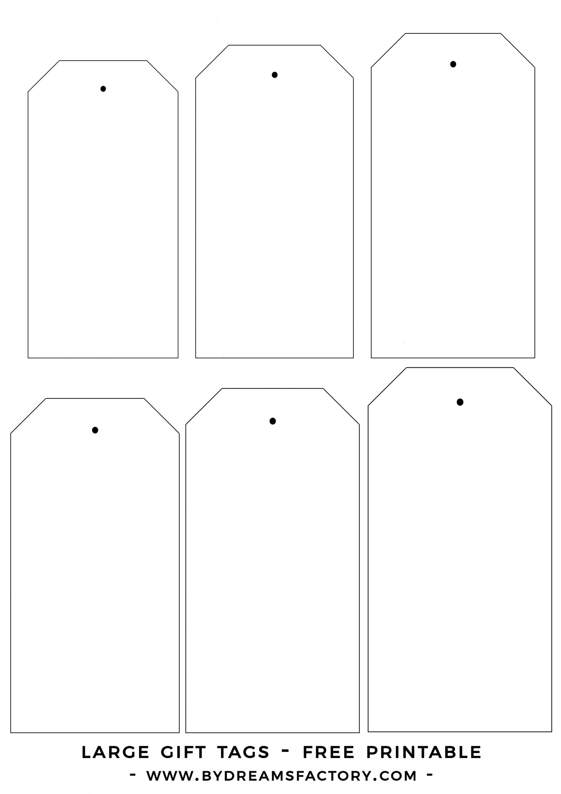 Free Printable Tags Template
