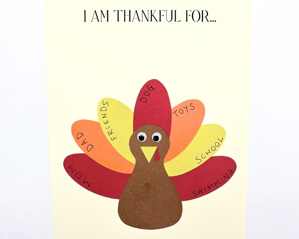 Free Printable Thankful Turkey Template