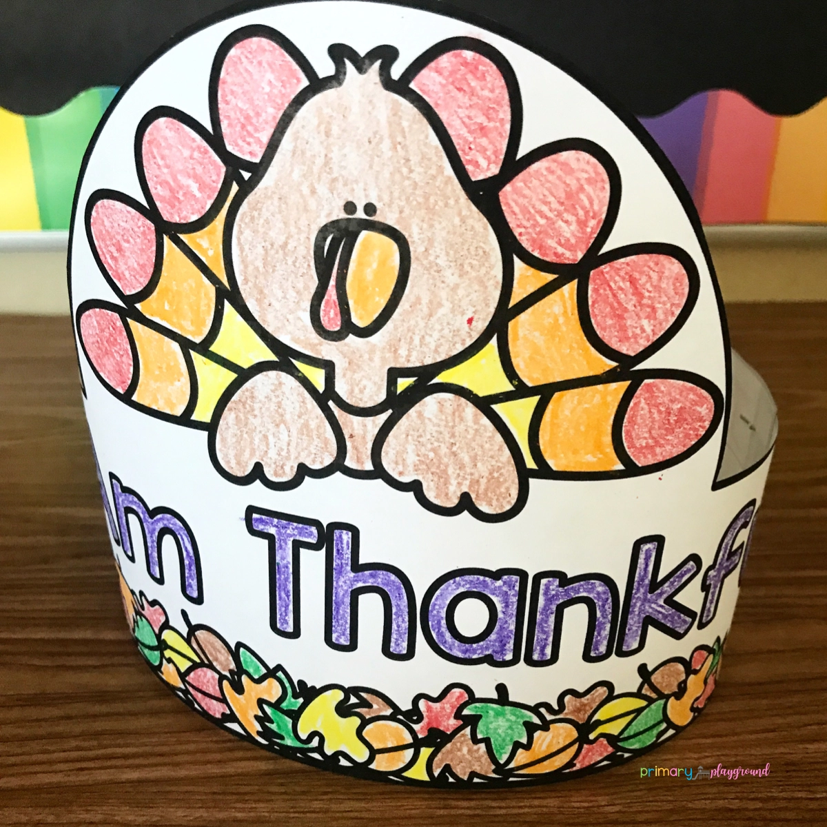 Free Printable Thankful Turkey Hat Primary Playground