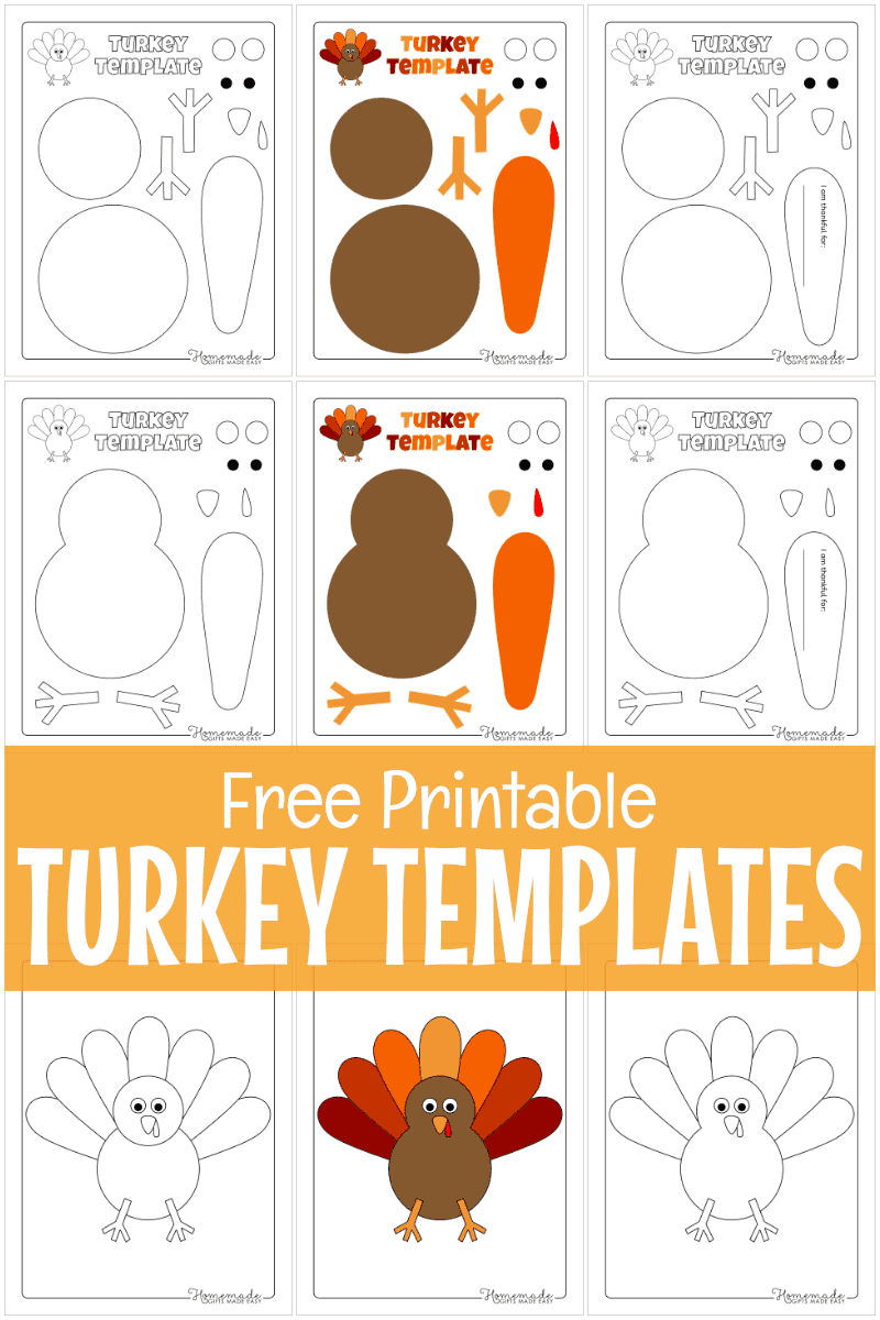 Family Turkey Project Printable Template