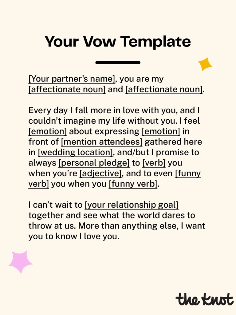 Free Printable Wedding Vow Template With Prompts To Help Write Free Printable Wedding Vow Template With Prompts To Help Write