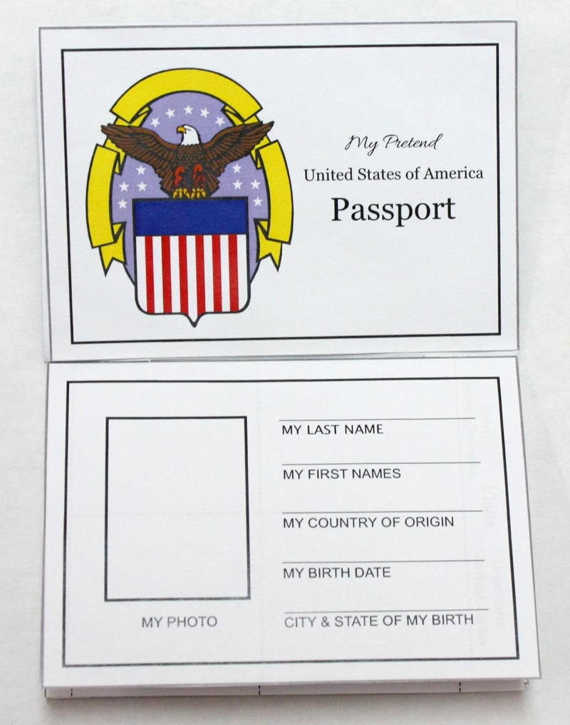 Free Printable Template For Mini Passport Book