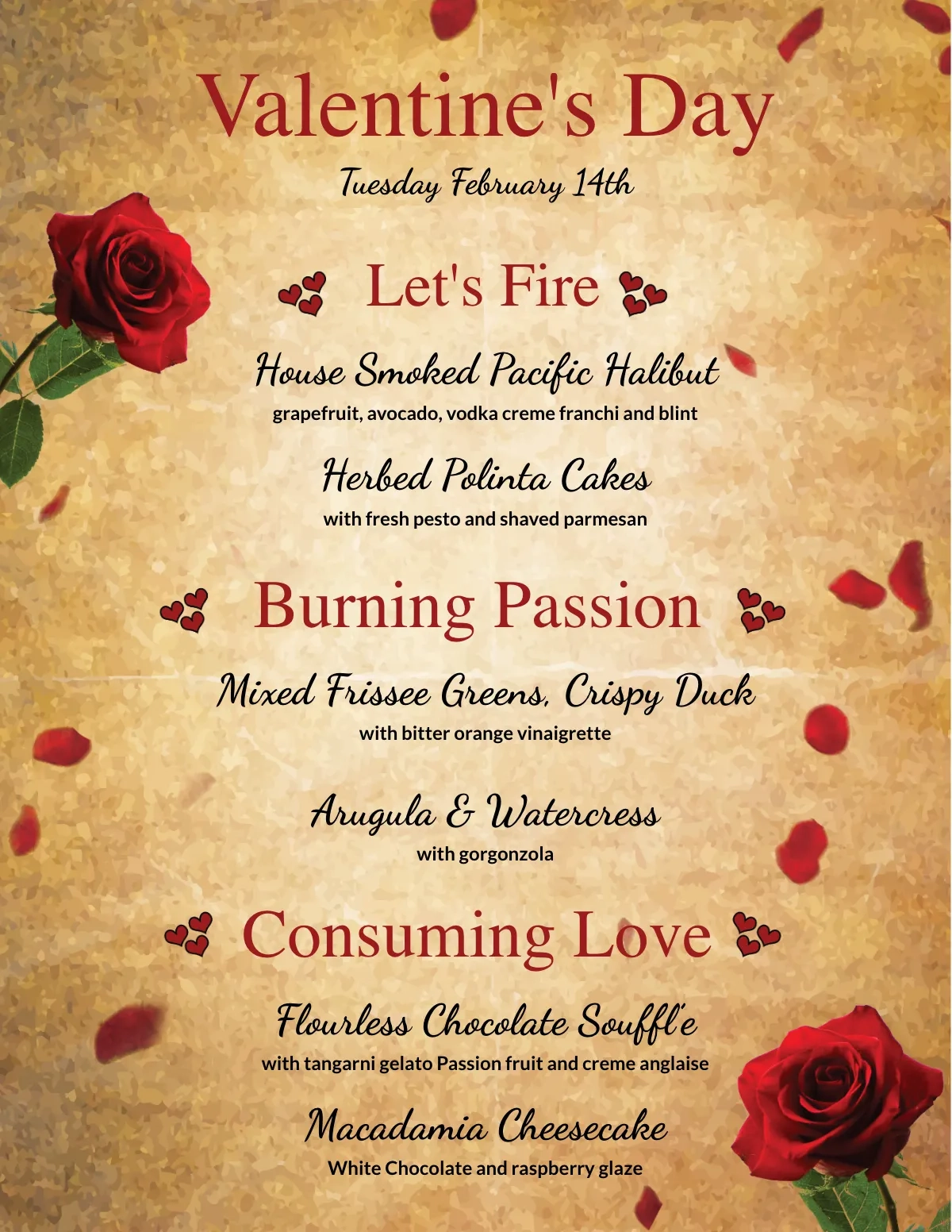Free Valentine s Day Menu Template To Edit Online