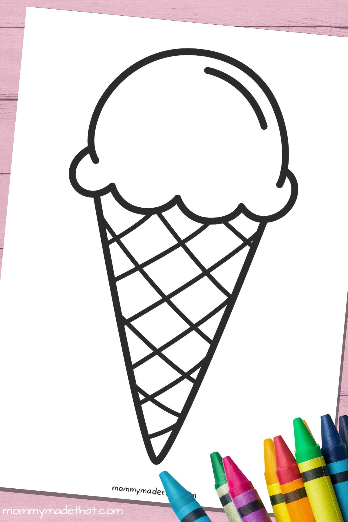 Fun Ice Cream Cone Templates For Crafts amp Coloring