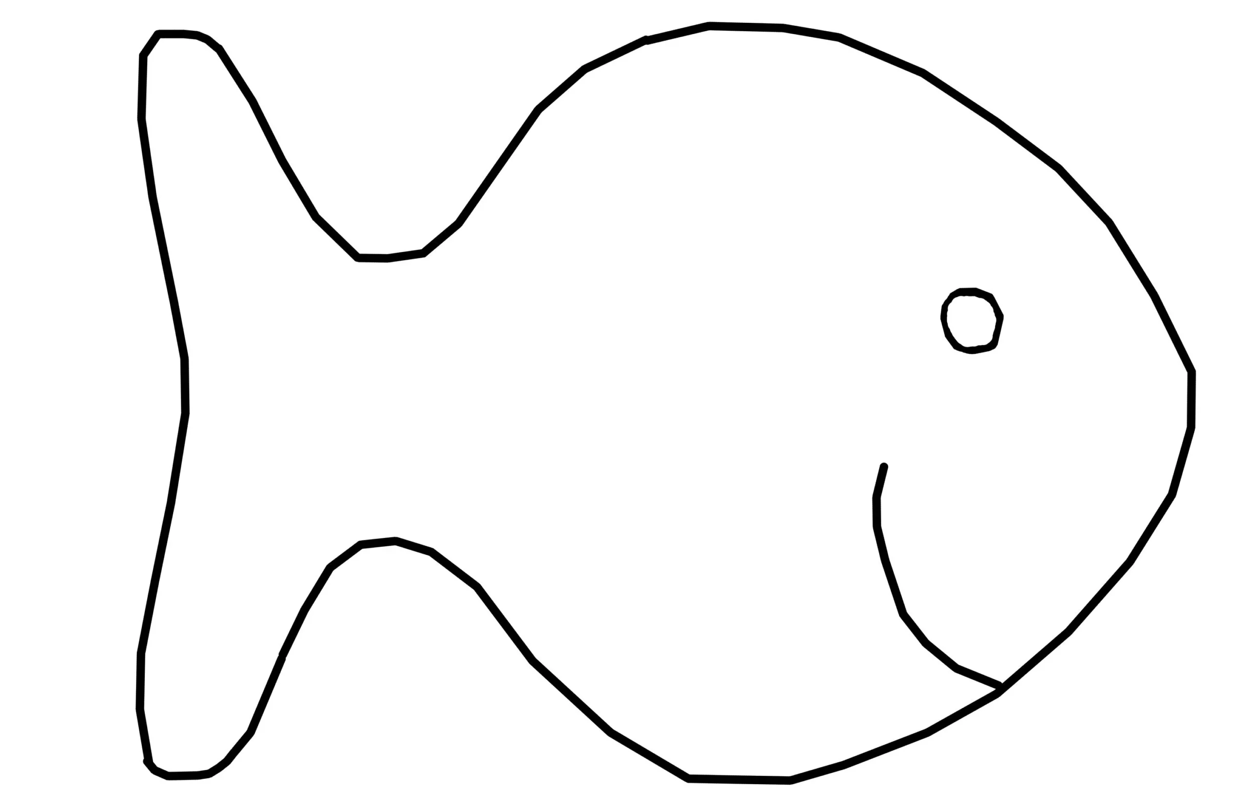 Goldfish Cracker Sewing Template Etsy