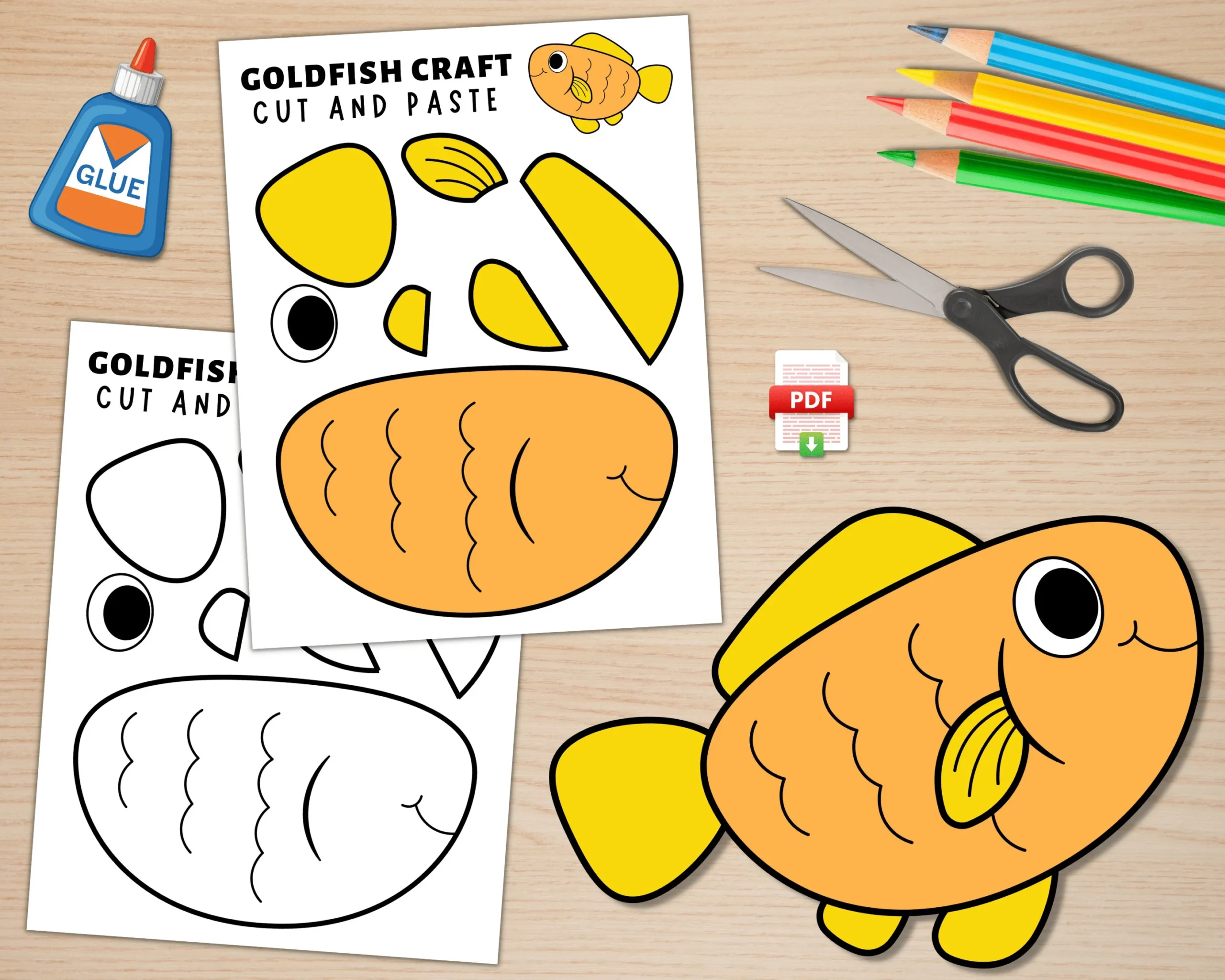 Goldfish Template Printable