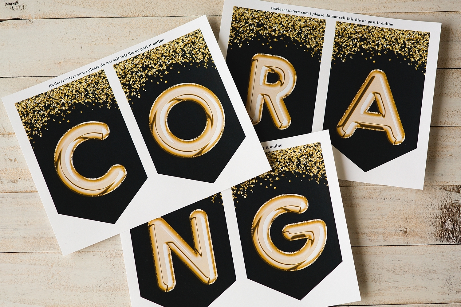 Graduation Banner Black And Gold Free Printable Six Clever 