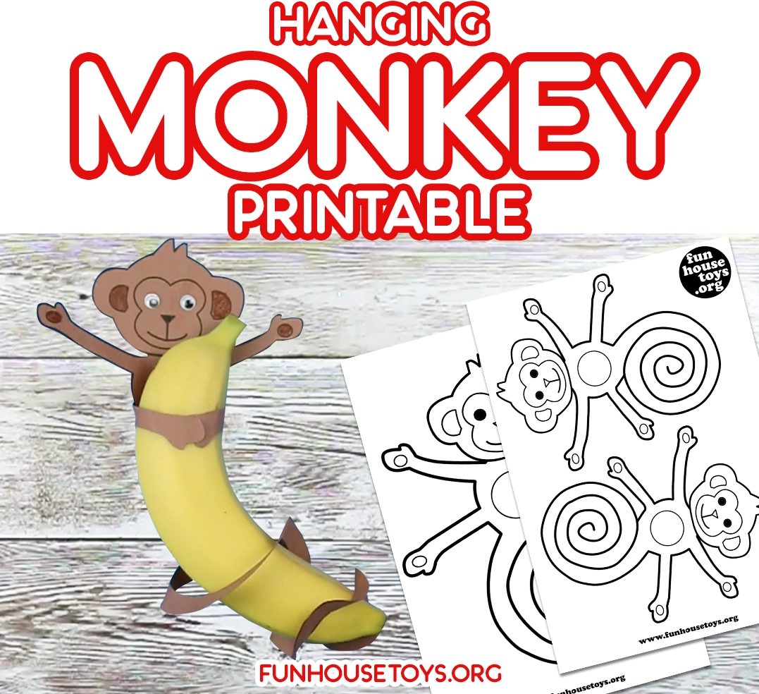 Hanging Monkey Printable Craft