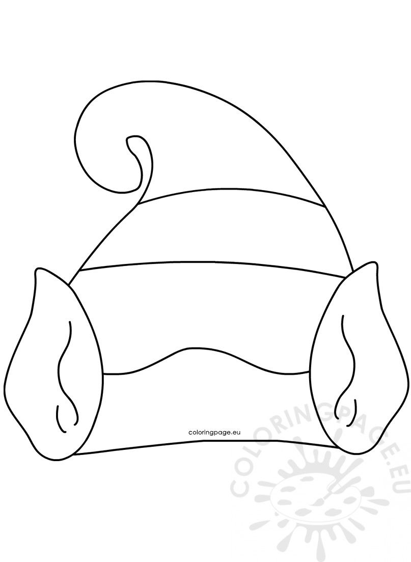 Elf Hat Template Printable