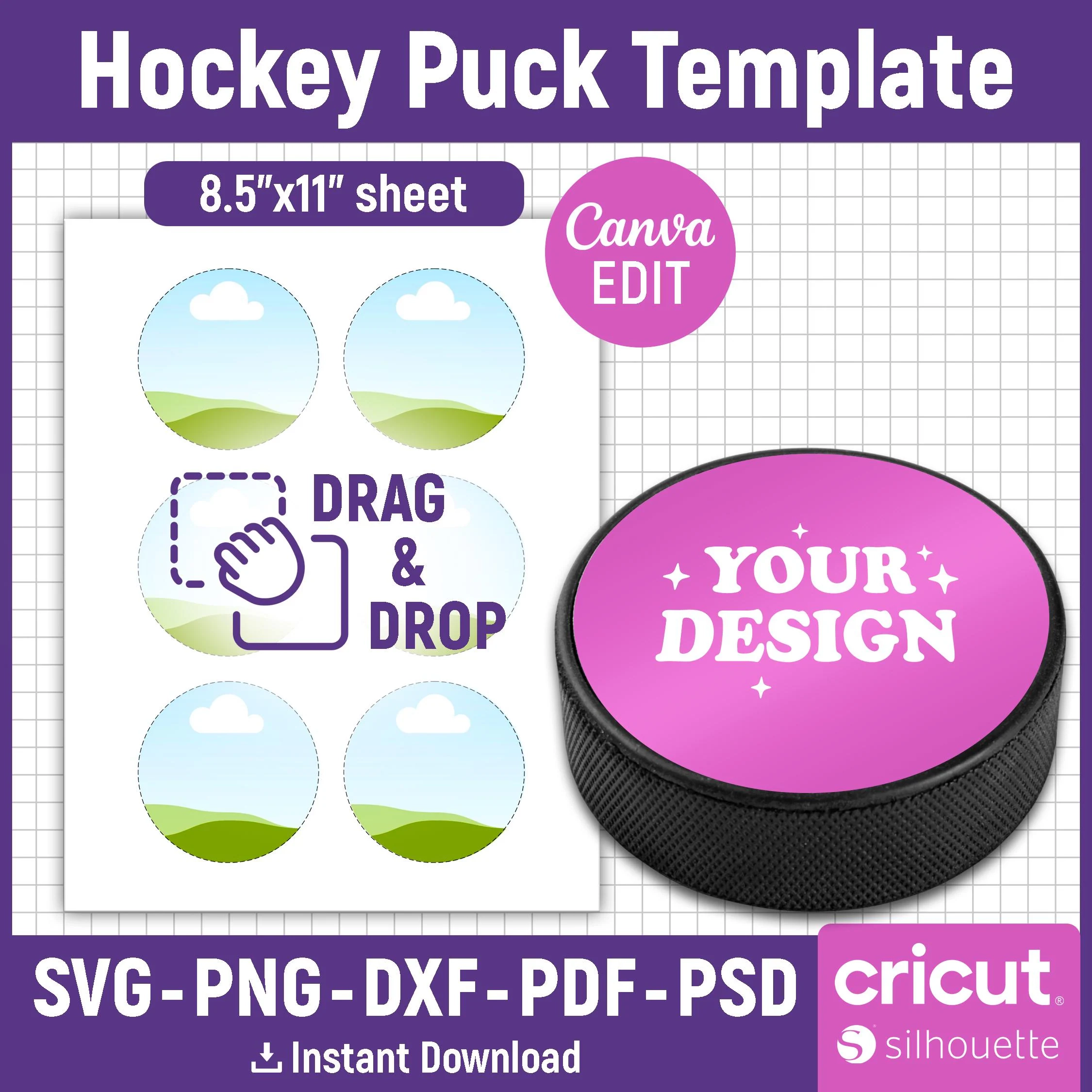 Hockey Puck Printable Template Hockey Puck Printable Template