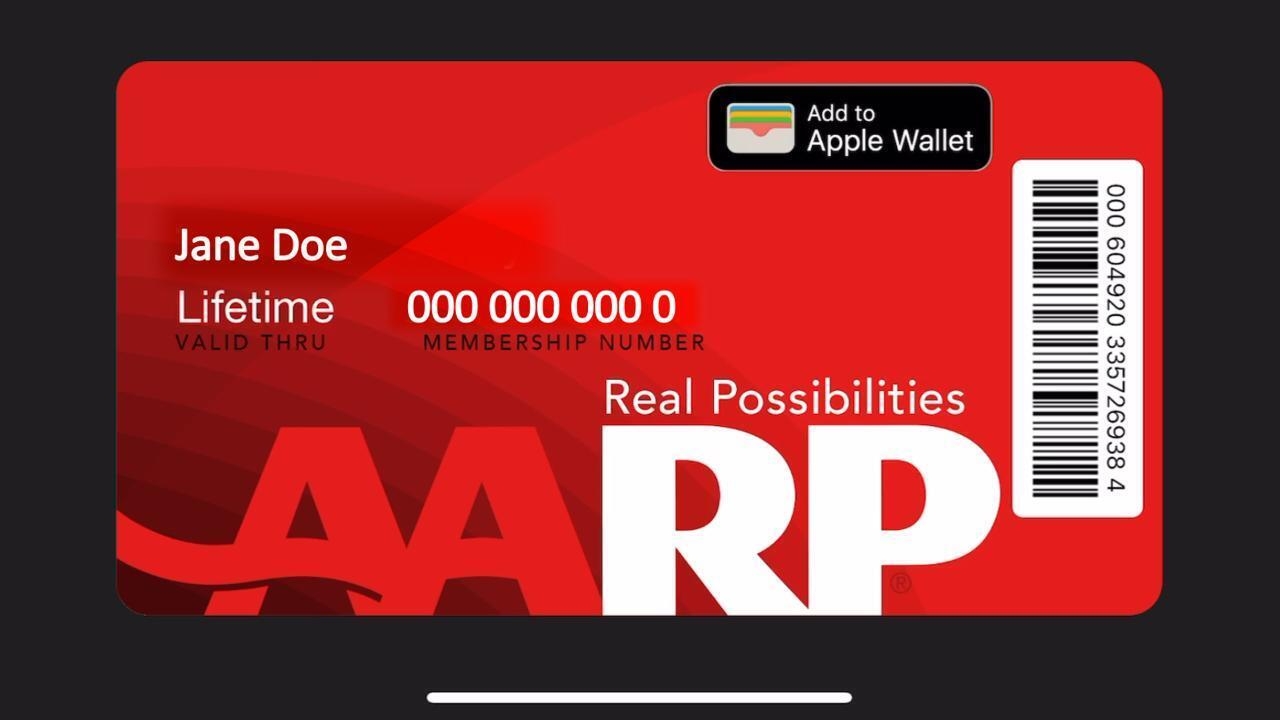 Printable Fake Aarp Card Template