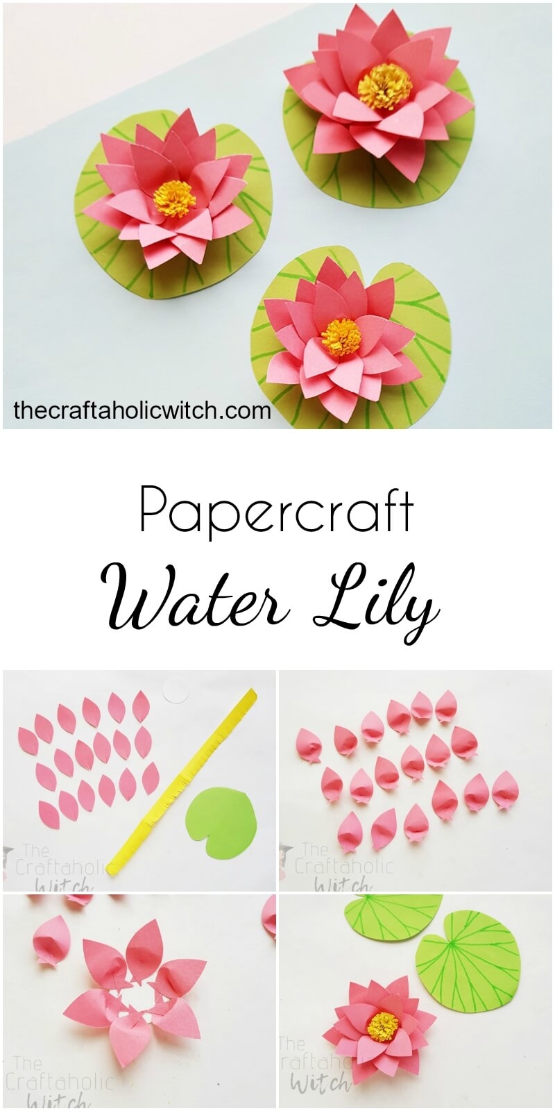 How To Make A Pretty Paper Lily Free Printable Template