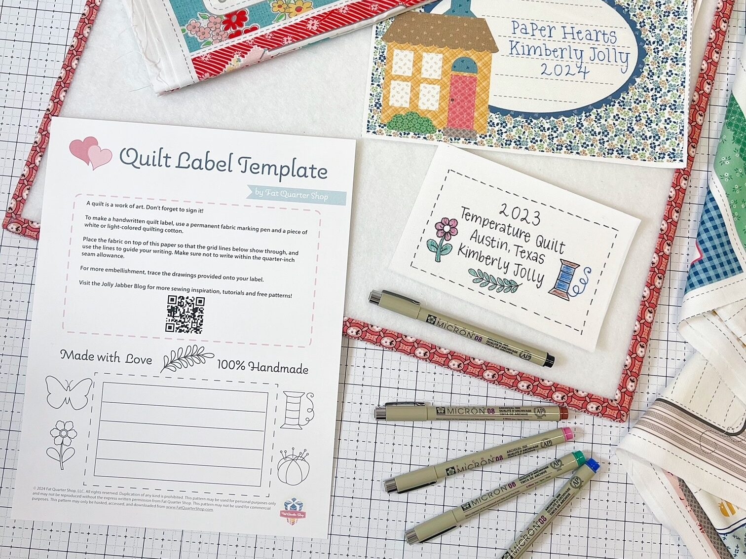 How To Make A Quilt Label Plus A Free Template The Jolly 