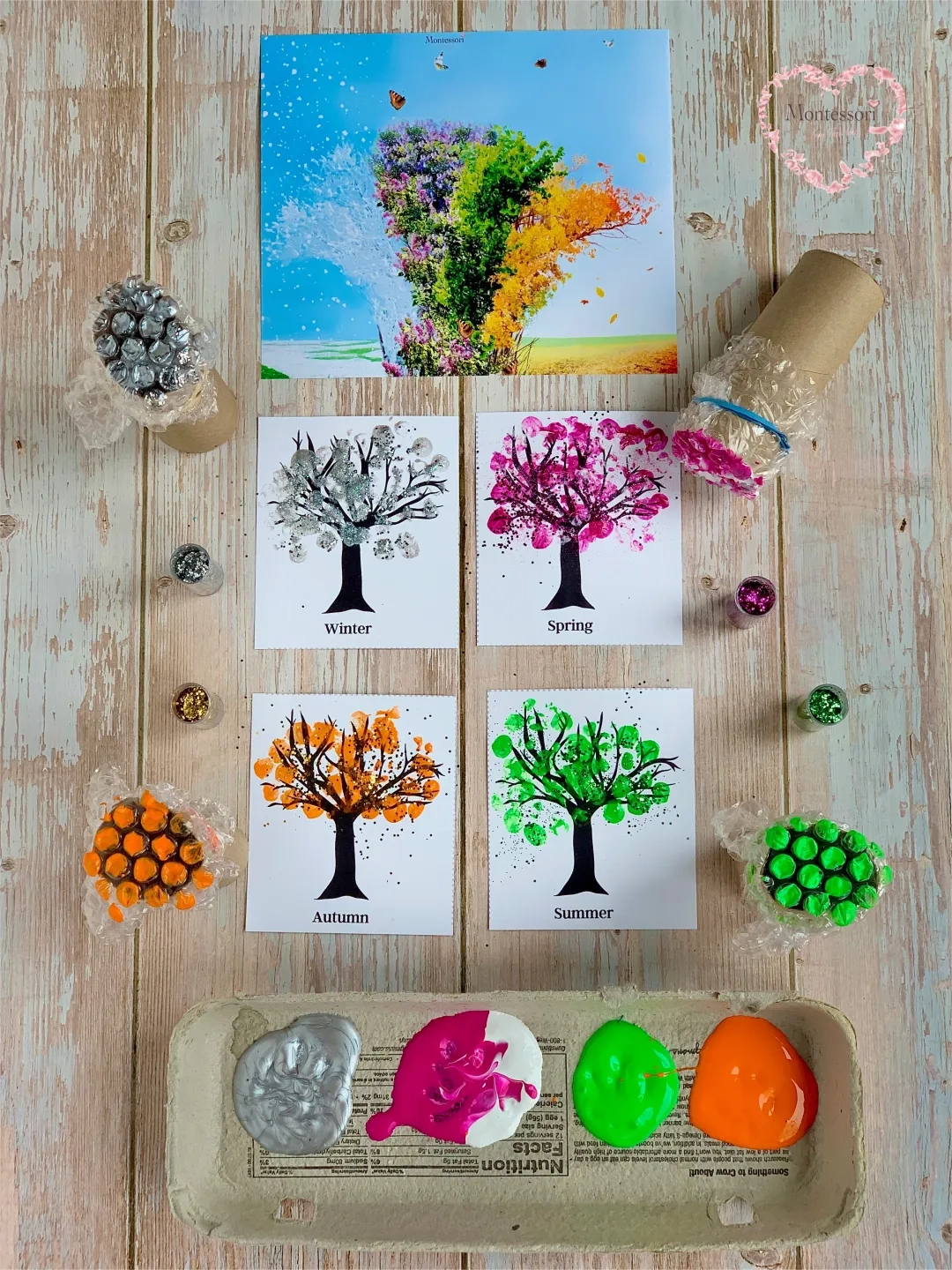 Printable Four Seasons Tree Craft Template