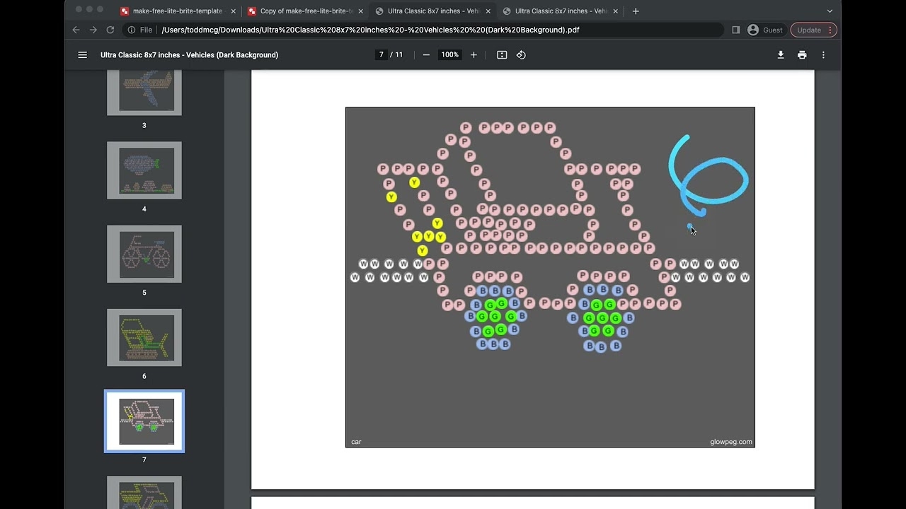 How To Make Lite Brite Templates For Free