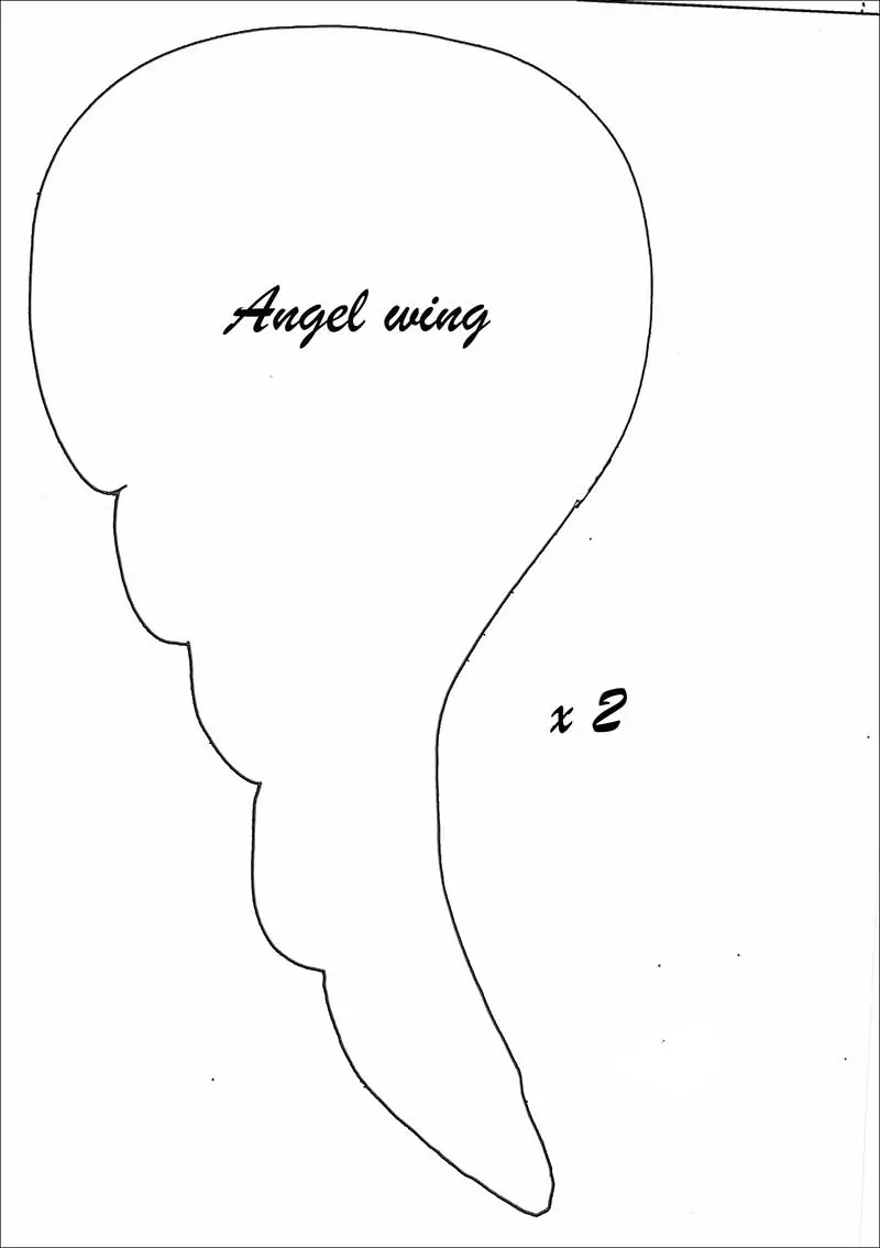 Angel Wing Template Printable