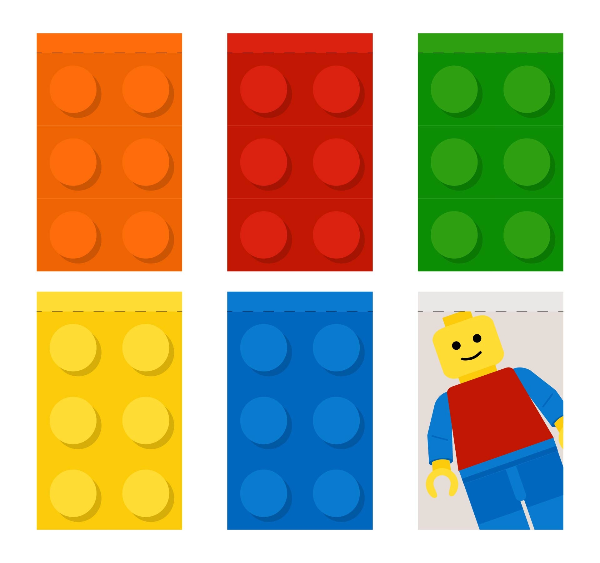 Lego Brick Template Printable
